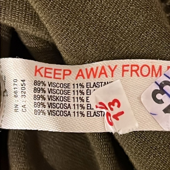 Daily Practice asymmetric tank top dress with ruched waist, color moss, sz S,NWT - Picture 11 of 14